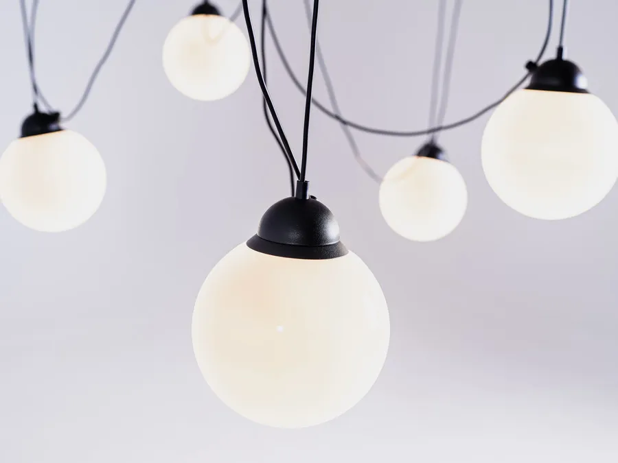 Lampa wisząca POPO GLASS M 5 - czarny