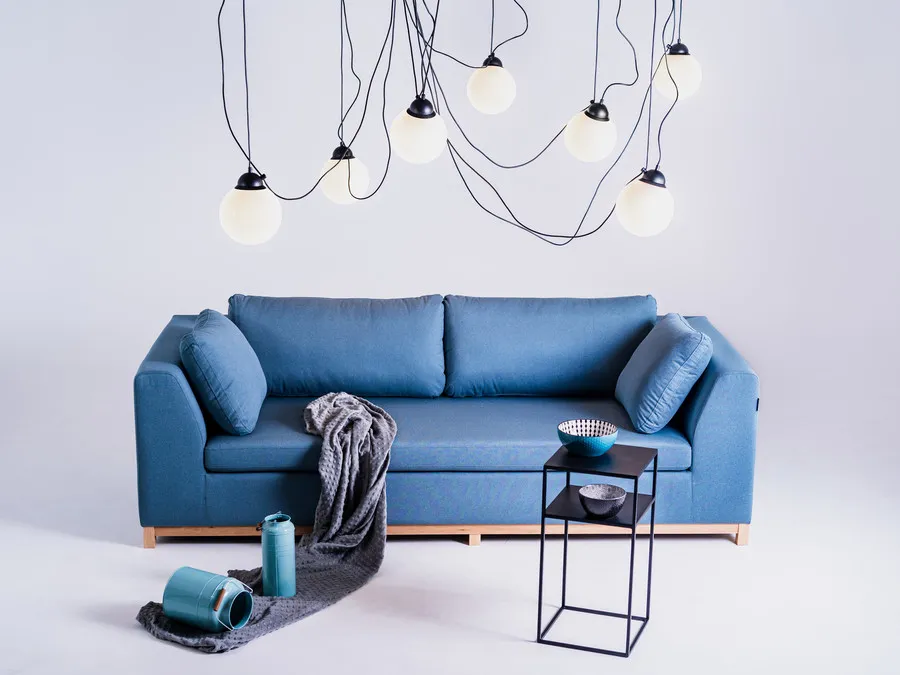 Lampa wisząca POPO GLASS M 7 - czarny