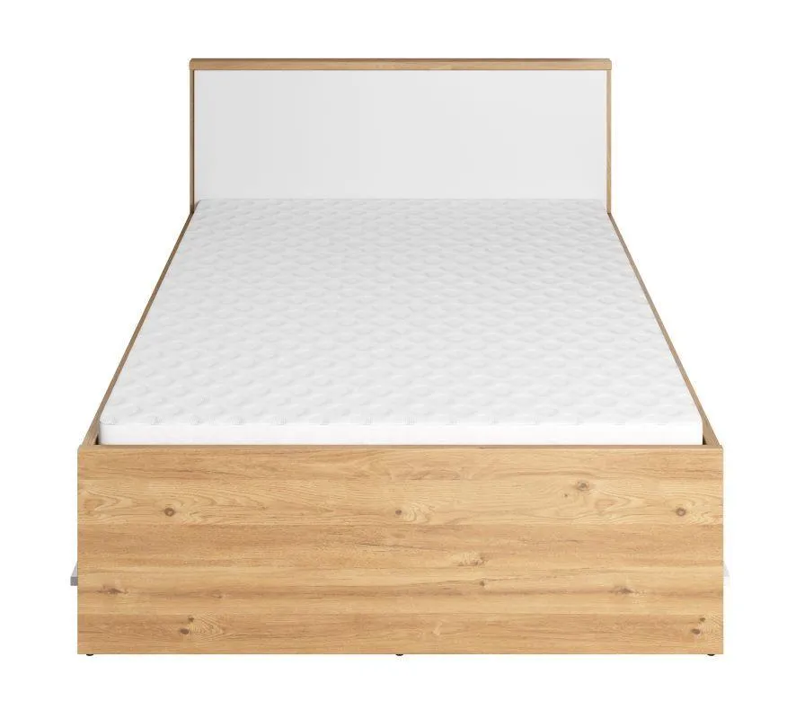 Łóżko ze stelażem PLANO PN-10 120x200 - dąb nash