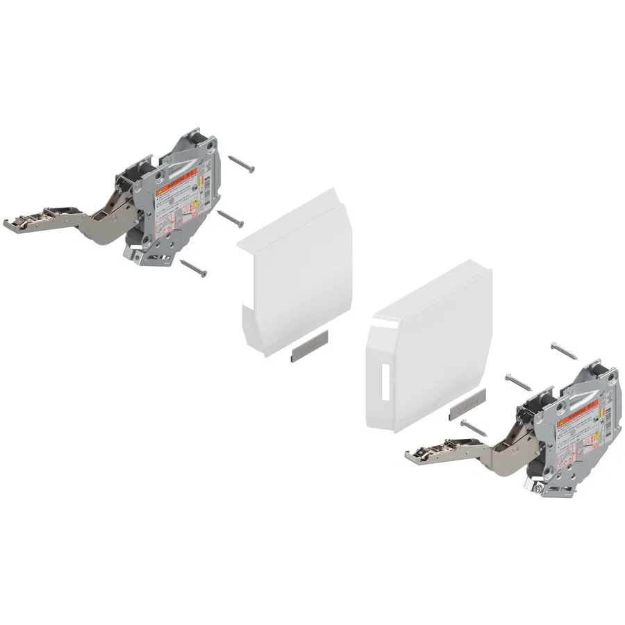Siłowniki Tip-On AVENTOS HK-S / LF 220-500 / białe zaślepki / sprężyna słaba