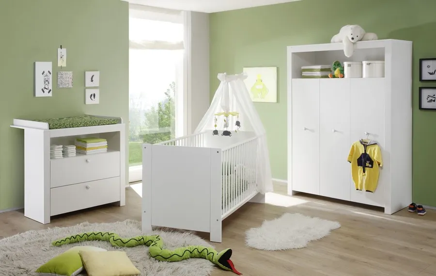 Łóżeczko dziecięce OLIVIA BABY 140x70 - biały mat