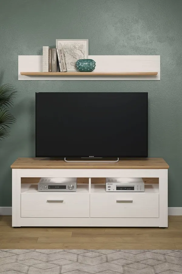 Szafka RTV SHADE - sosna andersen/dąb artisan