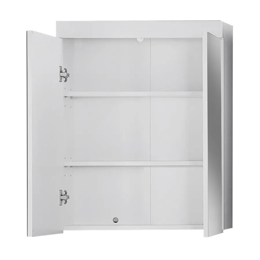 Szafka wisząca z lustrami SKIN - biały mat