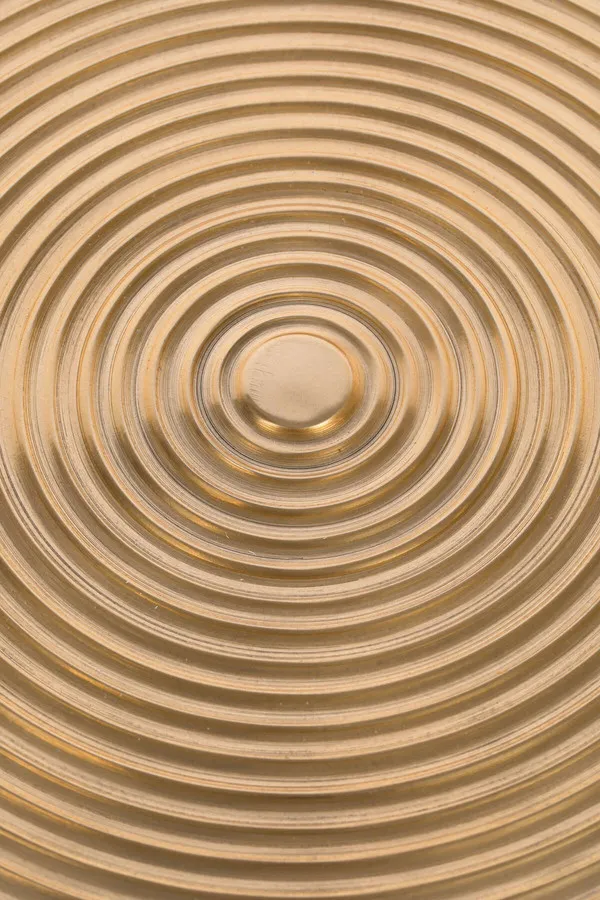 Stół okrągły HYPNOTISING ROUND - złoty