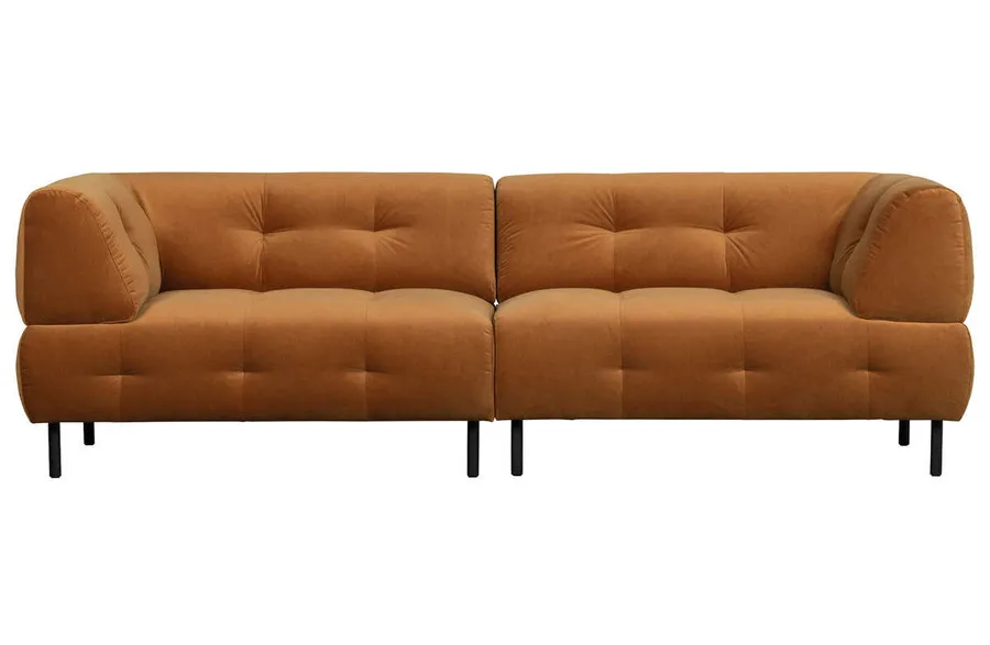 Sofa aksamitna LLOYD - pomarańczowy