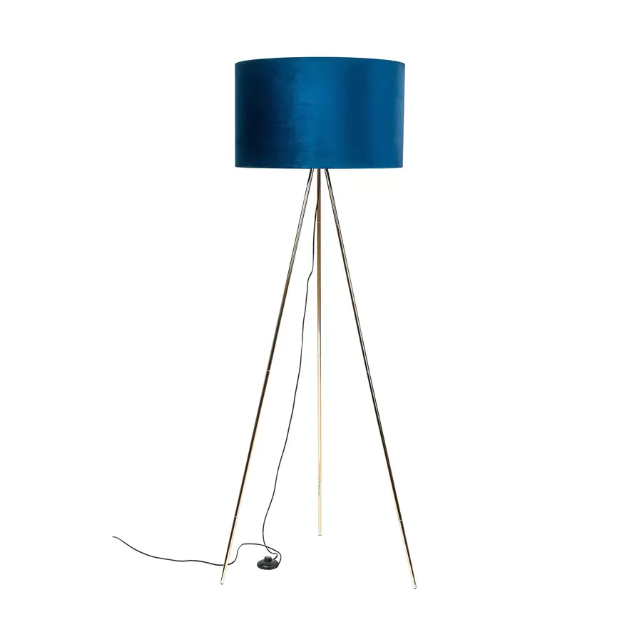 Lampa podłogowa INGA H06-GD-BL - niebieski
