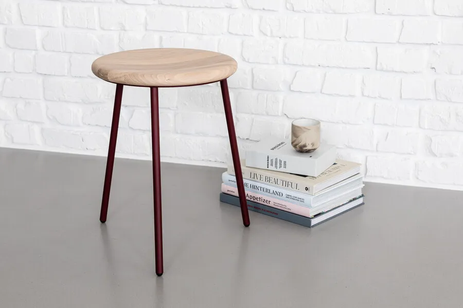 Taboret MIAM - dąb naturalny
