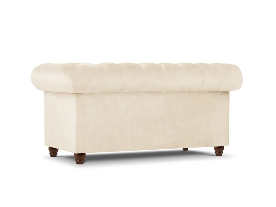 Aksamitna sofa 2-osobowa LAPIS