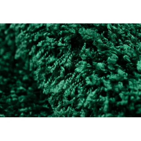 Dywan MALACHITE shaggy 5cm - butelkowa zieleń