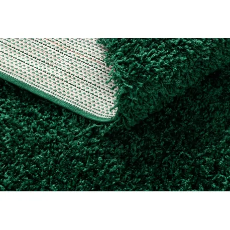 Dywan MALACHITE shaggy 5cm - butelkowa zieleń