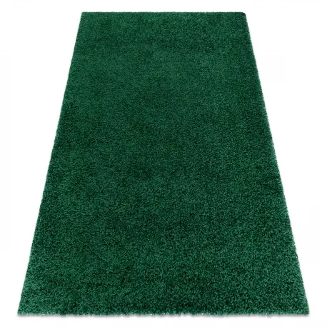 Dywan MALACHITE shaggy 5cm - butelkowa zieleń