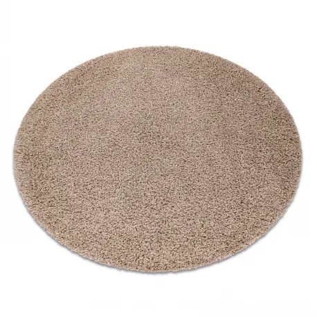 Dywan okrągły CAPPUCINO shaggy 5cm - beż