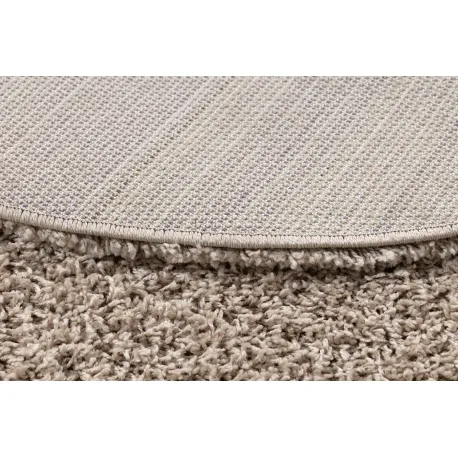Dywan okrągły CAPPUCINO shaggy 5cm - beż
