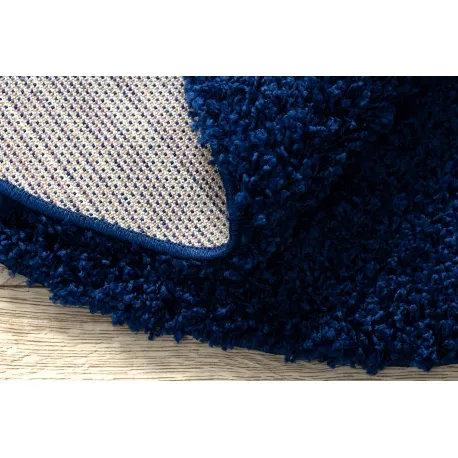 Dywan okrągły COBALT shaggy 5cm - granat