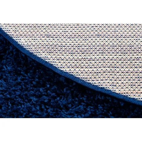 Dywan okrągły COBALT shaggy 5cm - granat