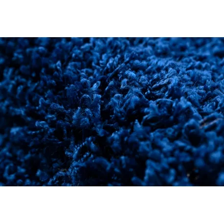 Dywan okrągły COBALT shaggy 5cm - granat