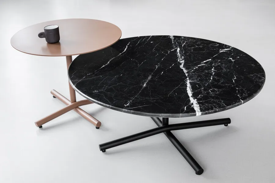 Stolik kawowy PEAK 44 niski - marmur nero marquina