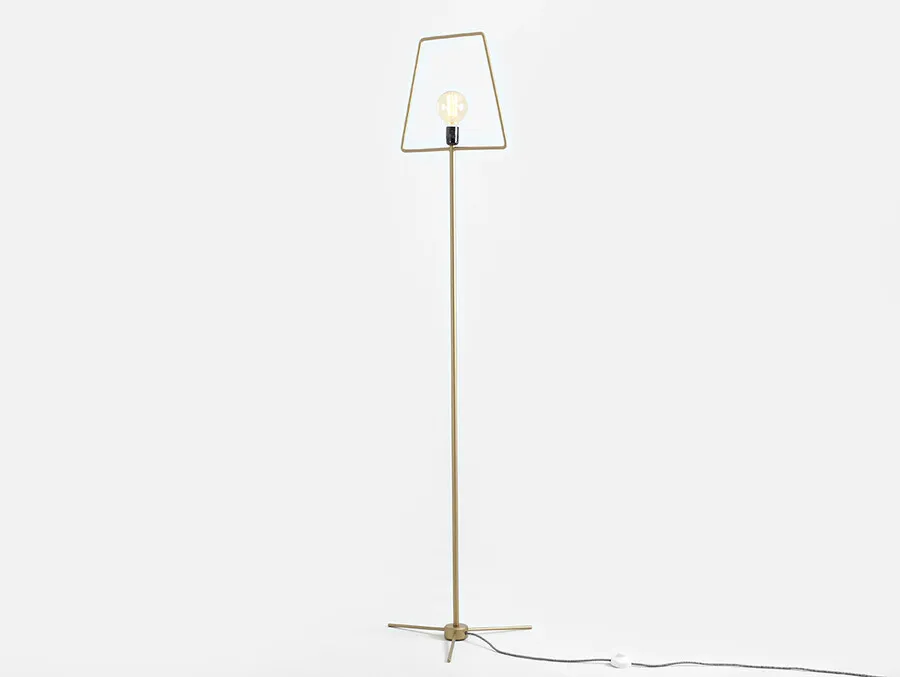 Lampa podłogowa FIRKANT FLOOR - złoty