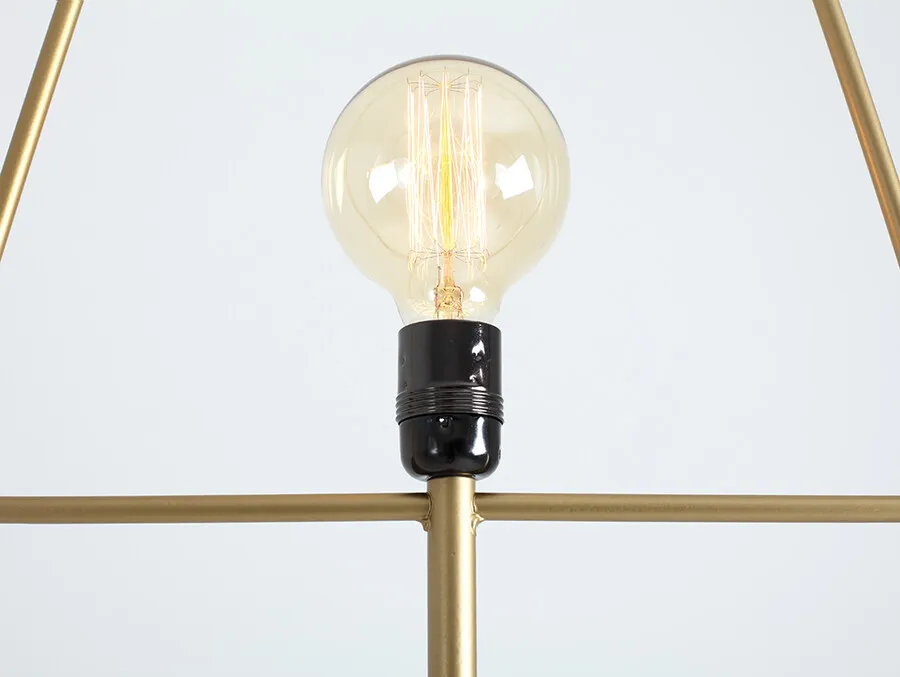 Lampa podłogowa FIRKANT FLOOR - złoty