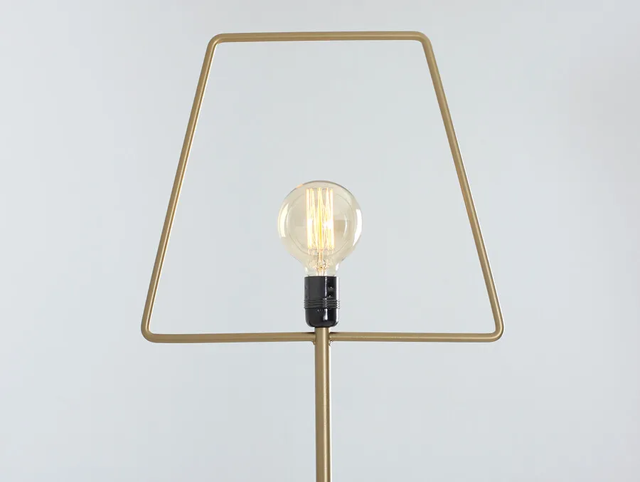 Lampa podłogowa FIRKANT FLOOR - złoty