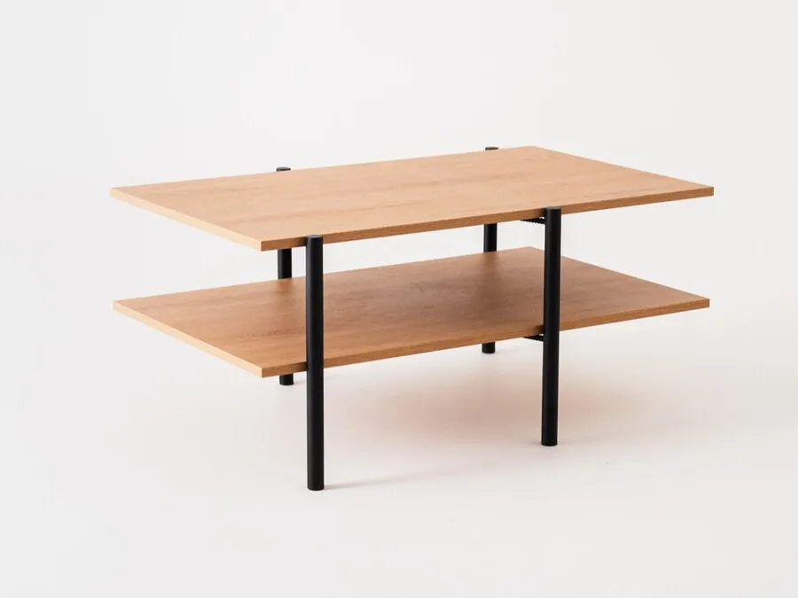 Stół kawowy RAVE BASIC 100x60 - naturalny/czarny
