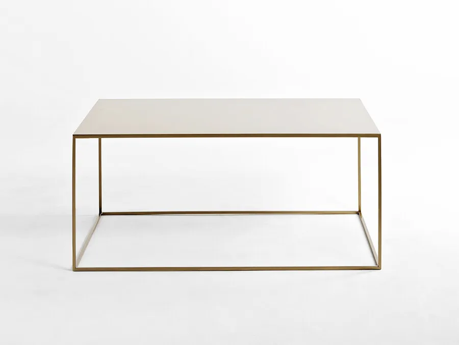 Stół kawowy TENSIO METAL 100x60 - złoty