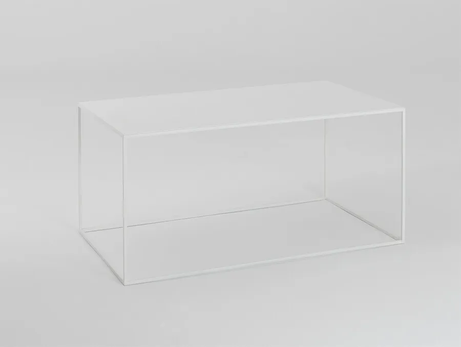 Stół kawowy TENSIO METAL 100x60 - biały