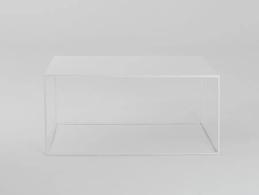 Stół kawowy TENSIO METAL 100x60 - biały