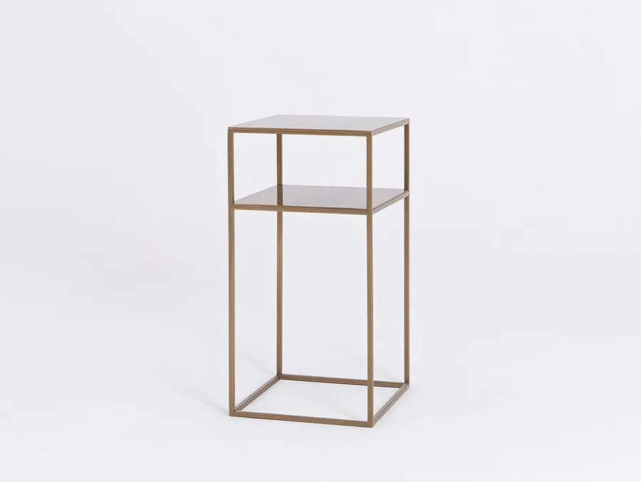 Stolik TENSIO 2 FLOOR METAL 30 - złoty