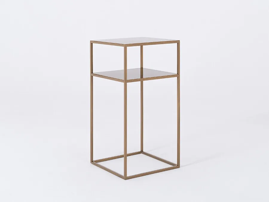 Stolik TENSIO 2 FLOOR METAL 30 - złoty