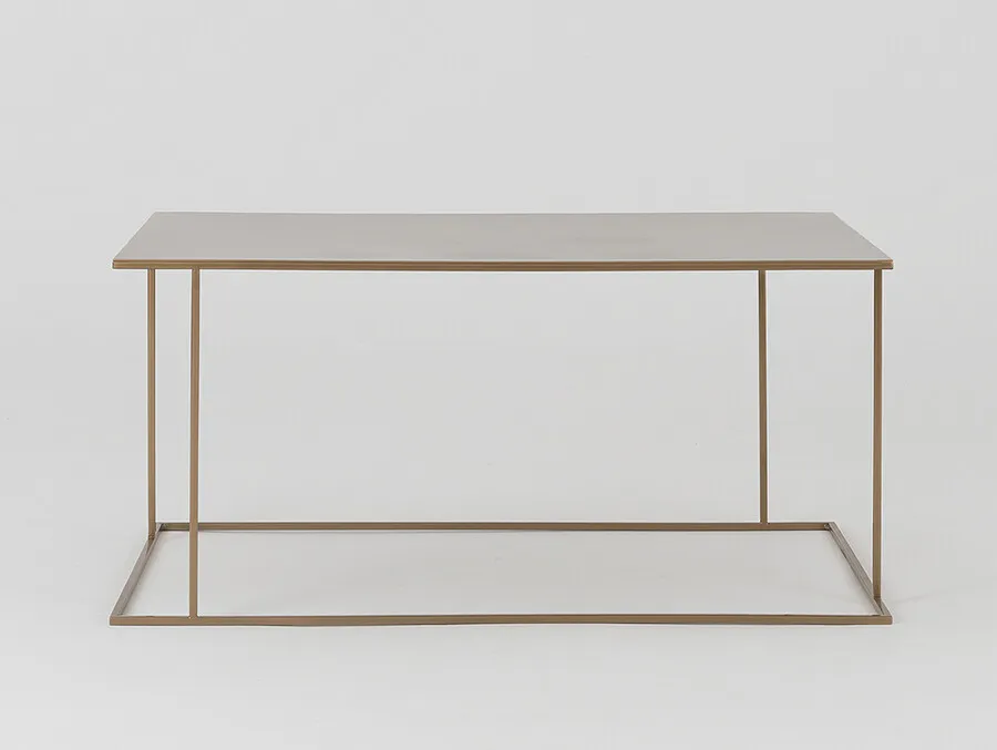 Stół kawowy WALT METAL 100x60 - złoty
