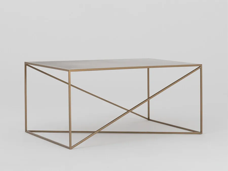 Stolik MEMO METAL 100x60 - złoty