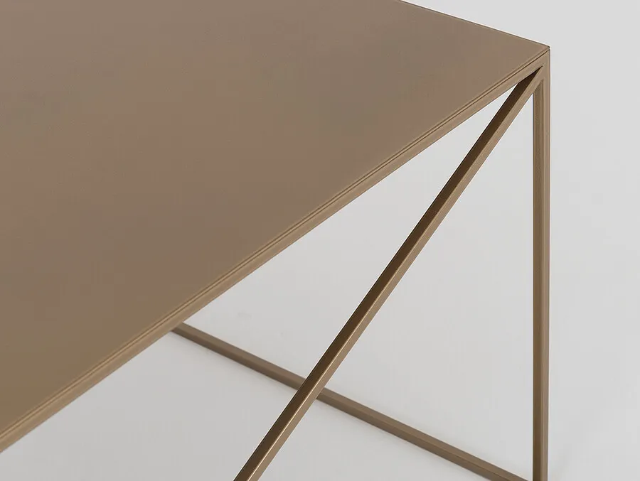 Stolik MEMO METAL 100x60 - złoty