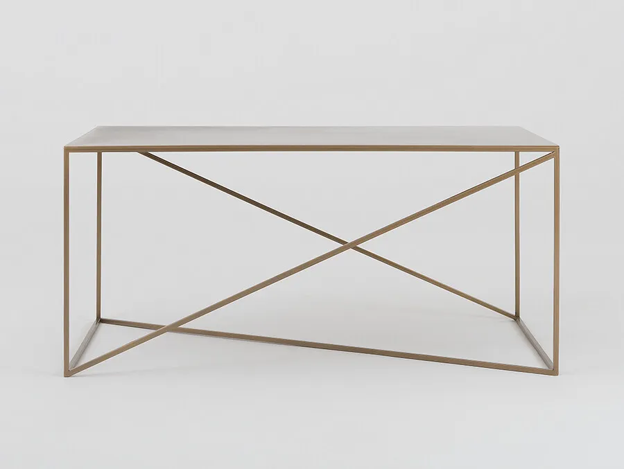 Stolik MEMO METAL 100x60 - złoty
