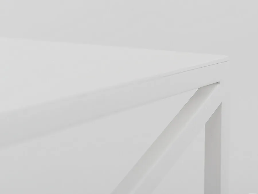 Stolik MEMO METAL 100x60 - biały