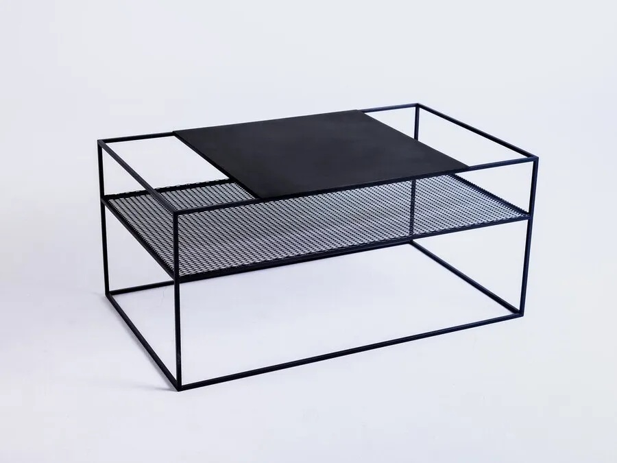 Stół kawowy MATRIX METAL 100x60 - czarny