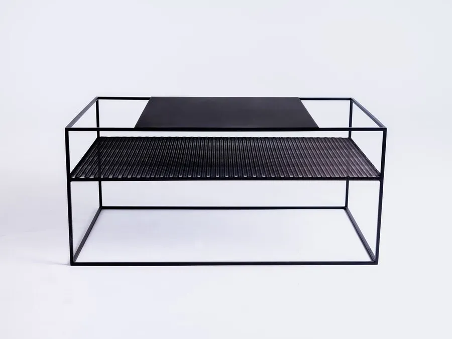 Stół kawowy MATRIX METAL 100x60 - czarny
