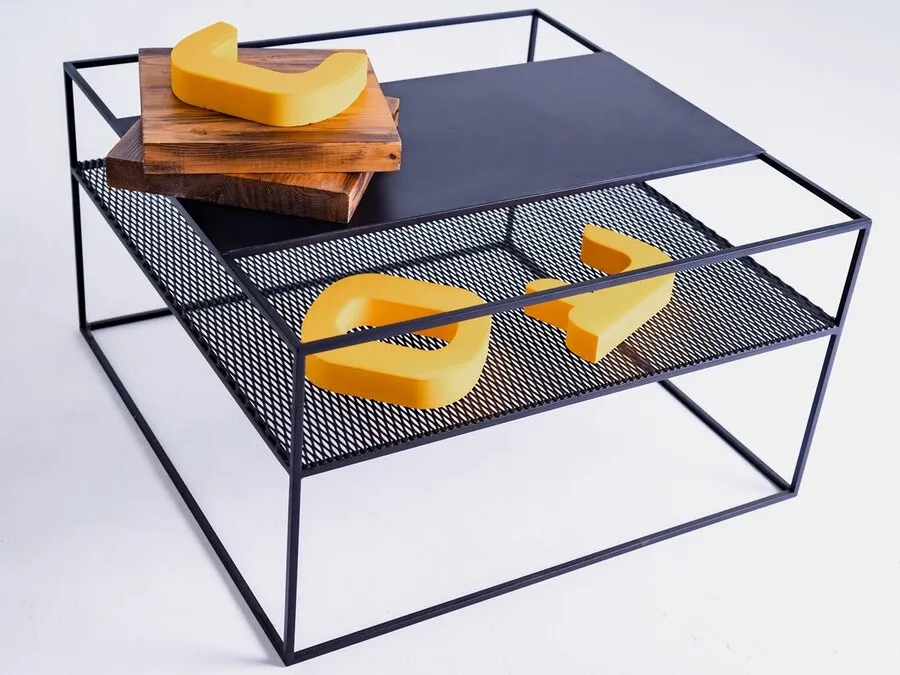 Stół kawowy MATRIX METAL 80 - czarny