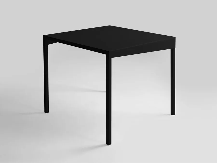 Stół jadalniany OBROOS METAL 80x80 - czarny