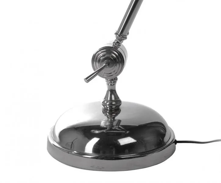 Lampa podłogowa niklowana