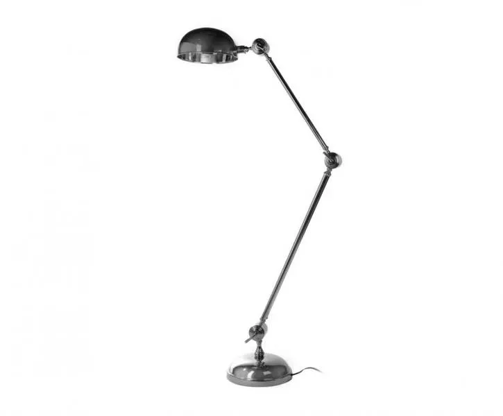 Lampa podłogowa niklowana