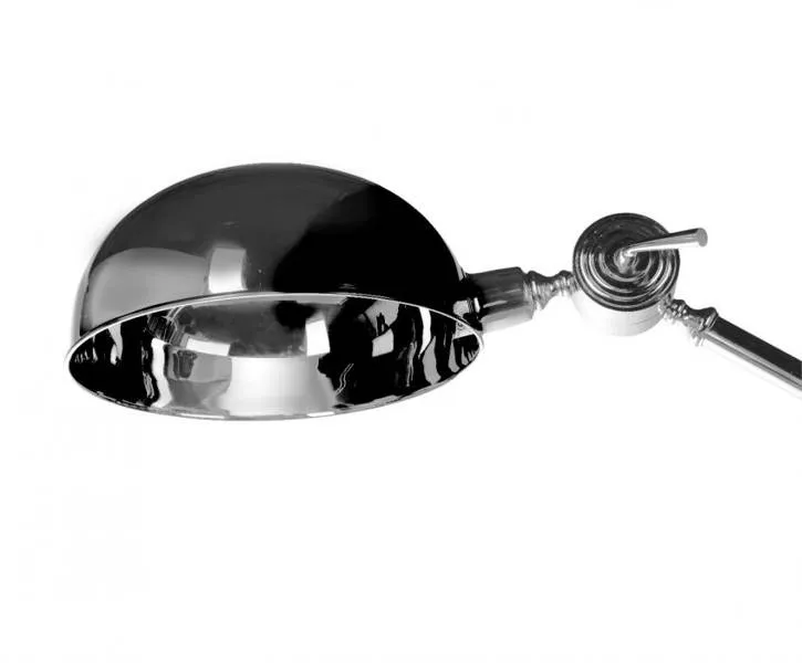 Lampa podłogowa niklowana