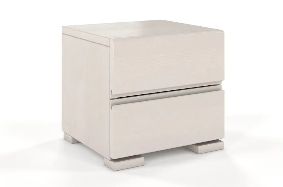 Szafka nocna sosnowa VESTRE - biały