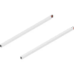Reling podłużny MERIVOBOX - jedwabiście biały / dł. 50 cm / lewy/prawy