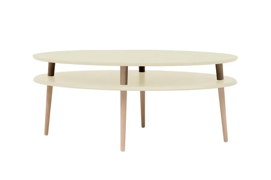 Stolik kawowy OVO HIGH 110x70 cm - wapienny