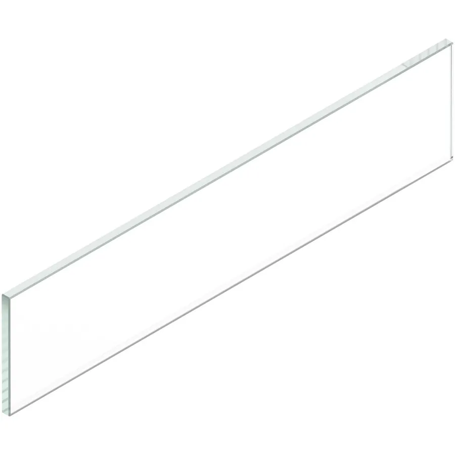 MERIVOBOX element dekoracyjny - bok, wysokość E, dł.=500 mm, szkło przezroczyste