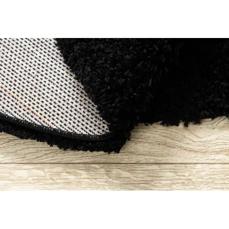 Dywan okrągły CORVINE shaggy 5cm - czarny