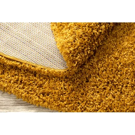 Dywan AMBER shaggy 5cm - złoty