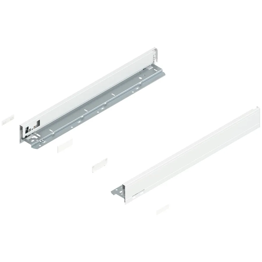 Bok szuflady LEGRABOX, wysokość N (66.5 mm), dł.=550 mm, lewy/prawy, do LEGRABOX pure+jedwabiście biały mat*P/U: 1/6