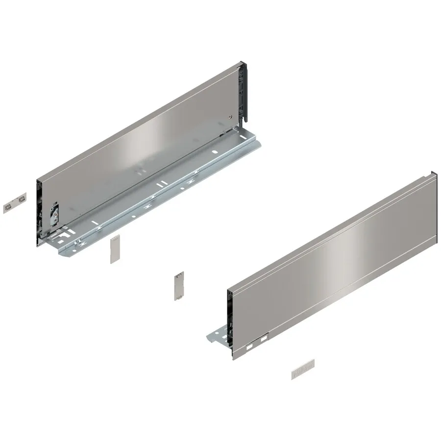 Bok szuflady LEGRABOX, wysokość K (128.5 mm), dł.=450 mm, lewy/prawy, do LEGRABOX pure+inox-szczotk.-lakier.*P/U: 1/6